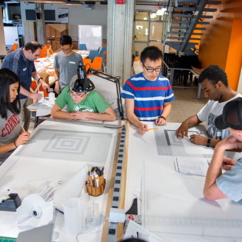 prototyping hardware accelerator participants sketching their prototypes